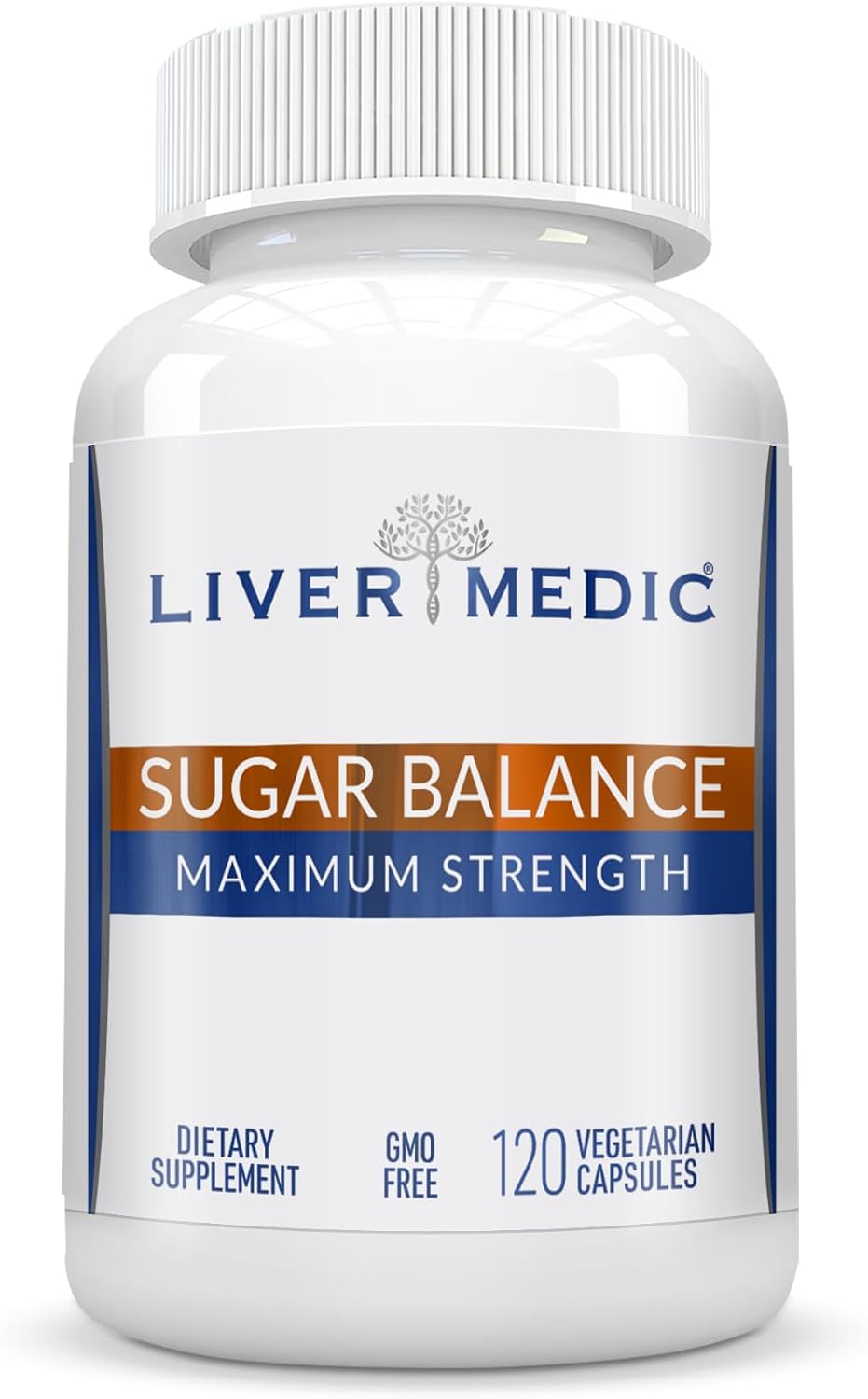 Liver Medic Blood Sugar Complex Supplement – All Natural Support with Berberine, Cinnamon, Bitter Melon, Chromium, Magnesium, Alpha Lipoic Acid, Non-GMO, 120 Capsules - görsel 1