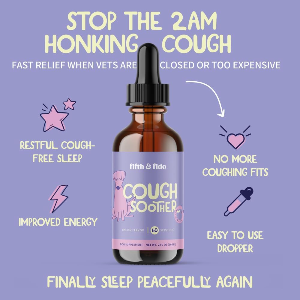 Dog Coughing Remedy - Kennel Cough - Dog Allergy Relief with Natural Formula - Liquid Drops for Fast Throat Soothing - Sneezing Relief for Dogs - Made in USA - görsel 2