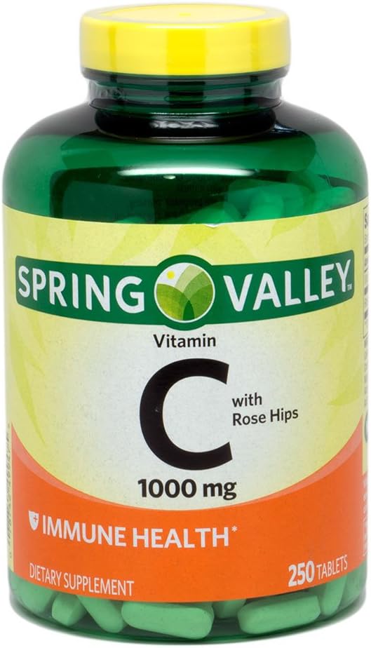 Spring Valley - Vitamin C 1000 mg with Rose Hips, 250 Tablets - görsel 1