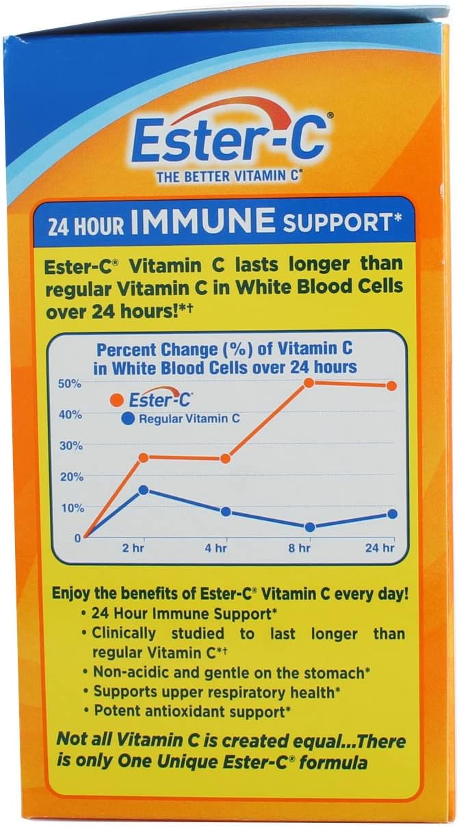 Nature's Bounty Ester-C Vitamin C, Long-Lasting Immune Support, High Strength, 1000 mg, 90 Vegetarian Coated Tablets - görsel 2