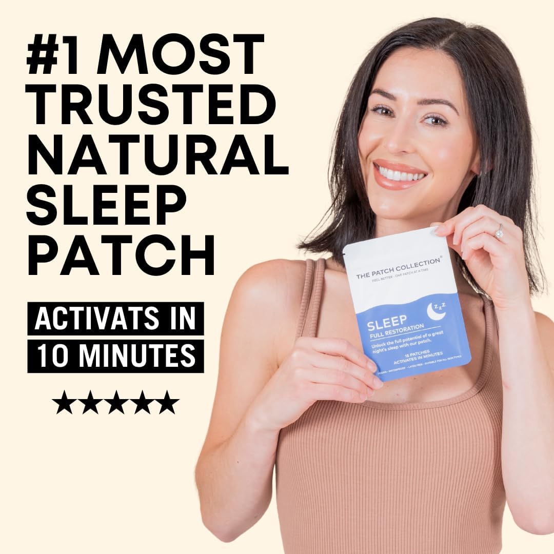 The Patch Collection Deep Sleep Aid Patches – Melatonin, Valerian Root, Passion Flower & Magnesium (15 Patches) - görsel 3