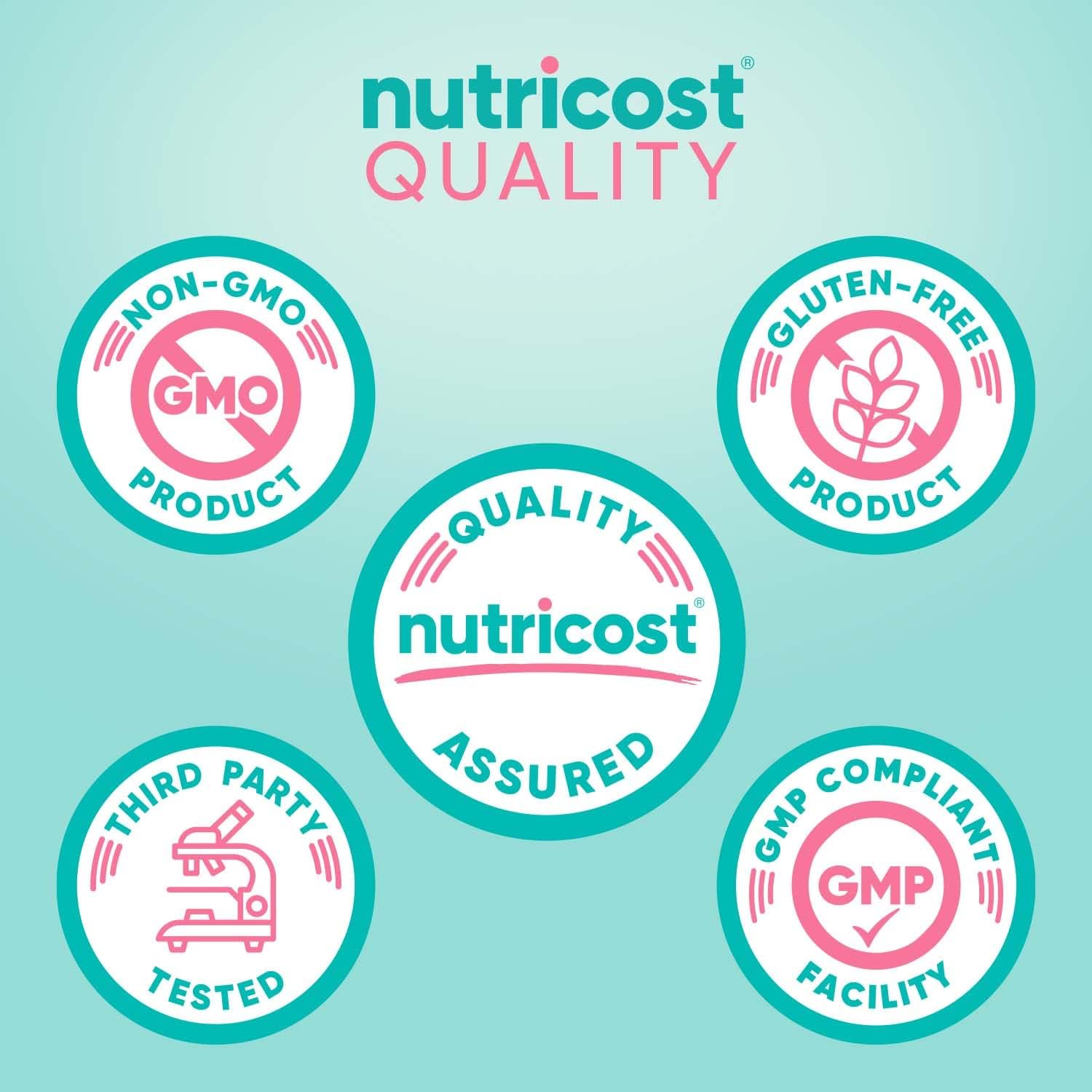 Nutricost Biotin 10,000mcg with Folate and Collagen - 120 Capsules - görsel 3