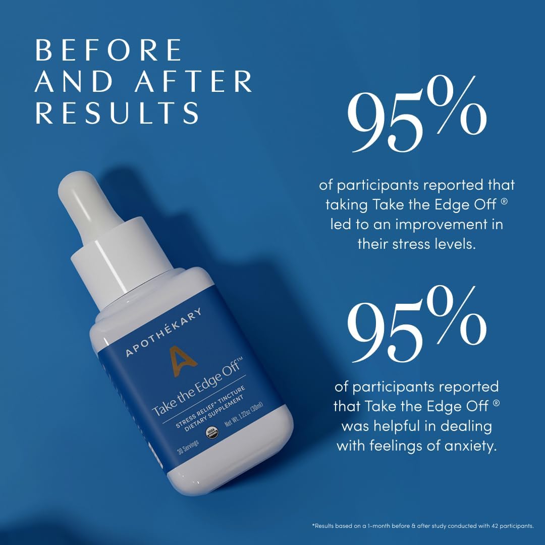 Apothékary Take The Edge Off - Herbal Liquid Drops for Stress Relief, 30 ml - görsel 8