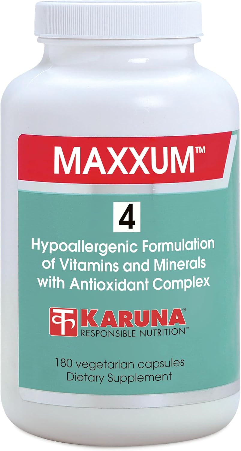 Karuna MAXXUM 4 Multivitamin and Mineral Supplement - 180 Vegetarian Capsules - görsel 1