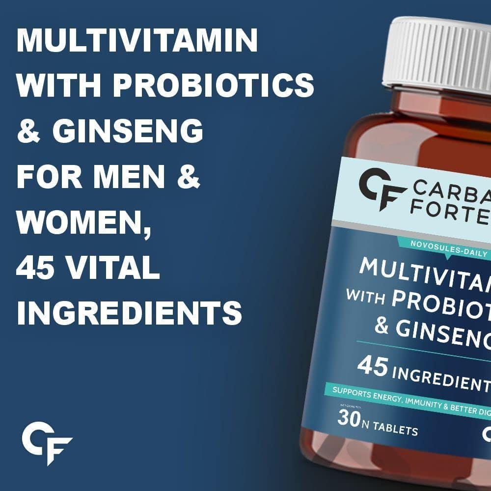 Generic Multivitamin Tablets for Men and Women with Probiotics - 30 Veg Tablets - görsel 3