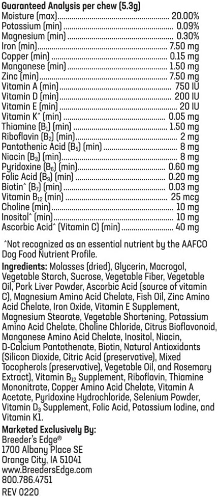 Breeder’s Edge Breed to Wean, Prenatal and Postnatal Multivitamin for Dogs & Cats, 100ct – Image 8