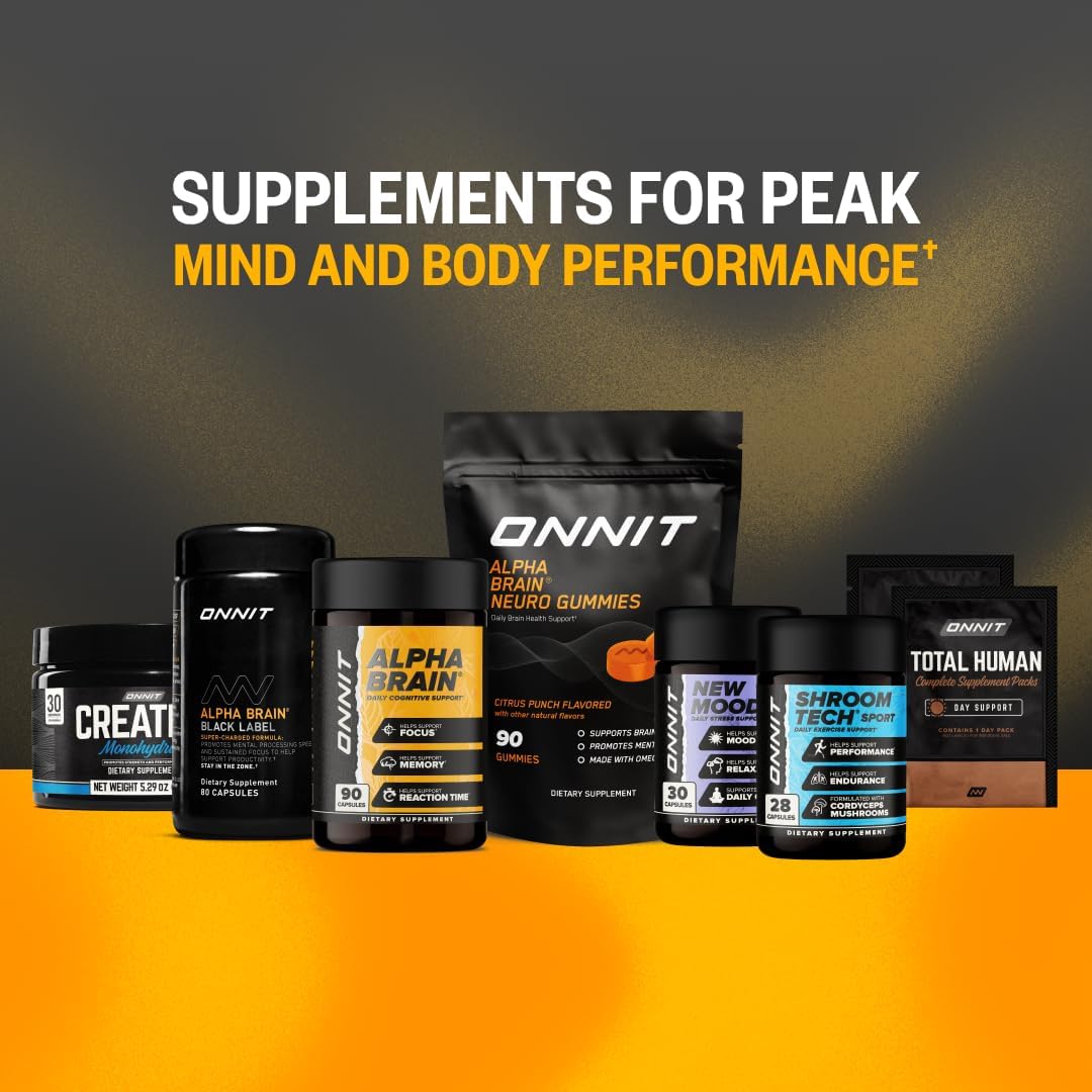 ONNIT Alpha Brain Nootropic Capsules – Caffeine-Free Cognitive Support – 270 Capsules (Pack of 3) - görsel 10
