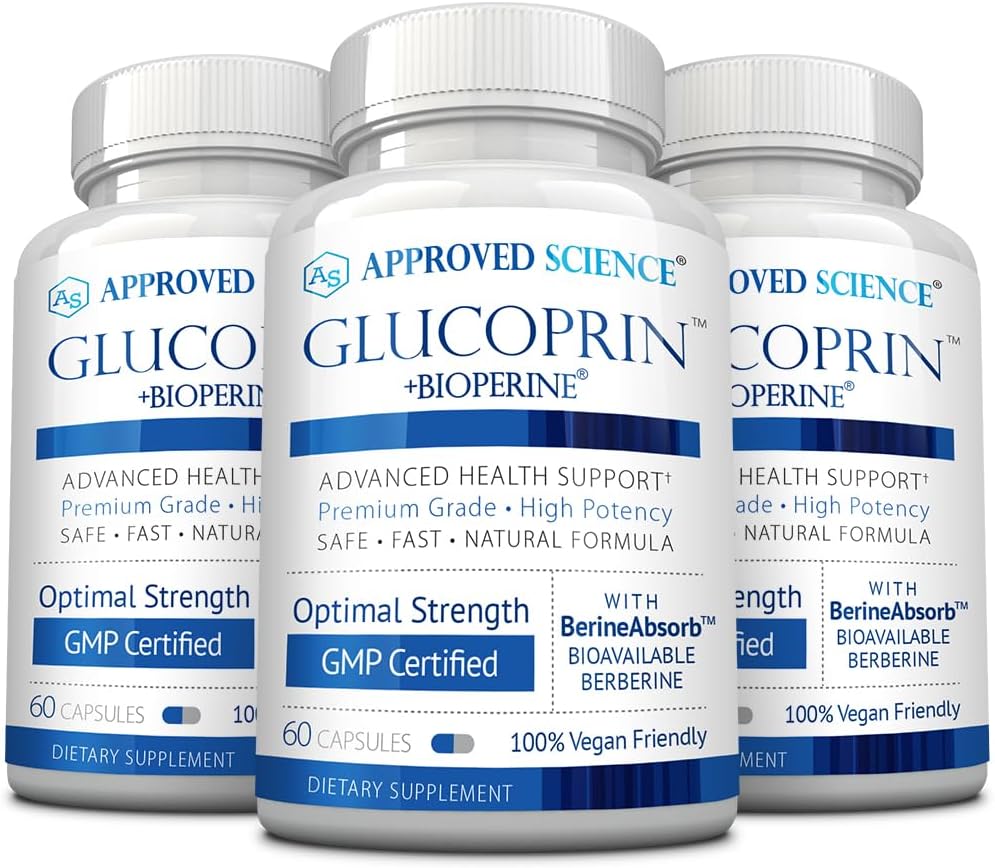 Approved Science Glucoprin - Berberine, Mulberry, Cinnamon & BioPerine - 60 Vegan Food Supplement Capsules - görsel 8