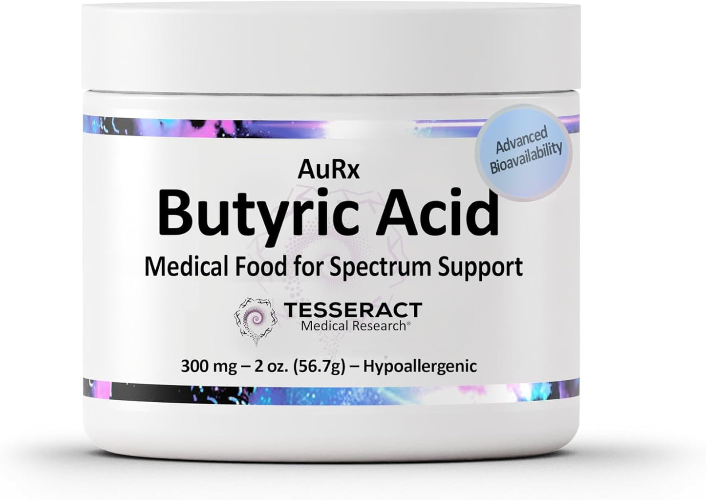 AuRx Autism Spectrum Medical Food Powder – Stabilised Butyric Acid, Hypoallergenic, 57 g - görsel 1