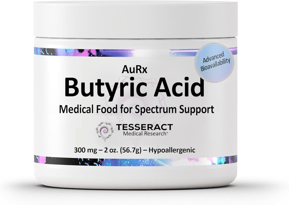 AuRx Autism Spectrum Medical Food Powder – Stabilised Butyric Acid, Hypoallergenic, 57 g - görsel 1