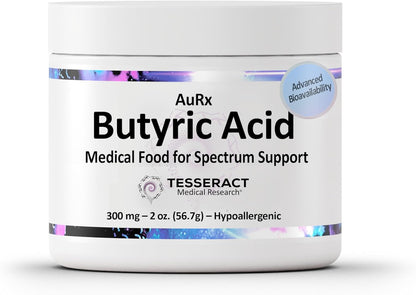 AuRx Autism Spectrum Medical Food Powder – Stabilised Butyric Acid, Hypoallergenic, 57 g