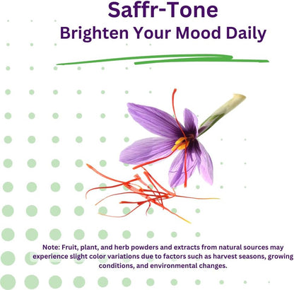 Paradise Herbs Saffr-Tone: Active Whole Spectrum Saffron Extract - Super Potent - Vegan & Non-GMO - 60 Veg Caps