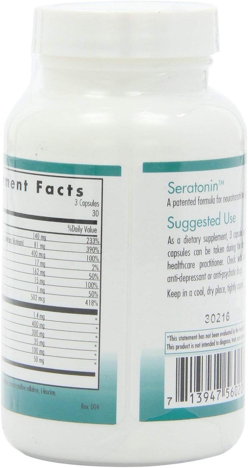 NutriCology Serotonin - Serotonin Support Supplement, 90 Capsules - görsel 4
