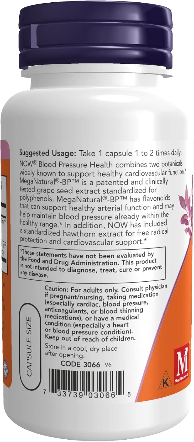 Now Foods Blood Pressure Health 90 Vcaps (2 Pack) - görsel 3