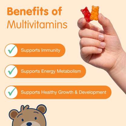 DR. MORITZ Kids Multivitamin Gummies - 14 Essential Nutrients, 2 Pack (120 Count)