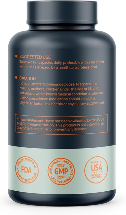 HMS Nutrition Liposomal Vitamin C 1600 mg – Enhanced Absorption, NSF-Certified, Non-GMO – 180 Capsules (90-Day Supply)