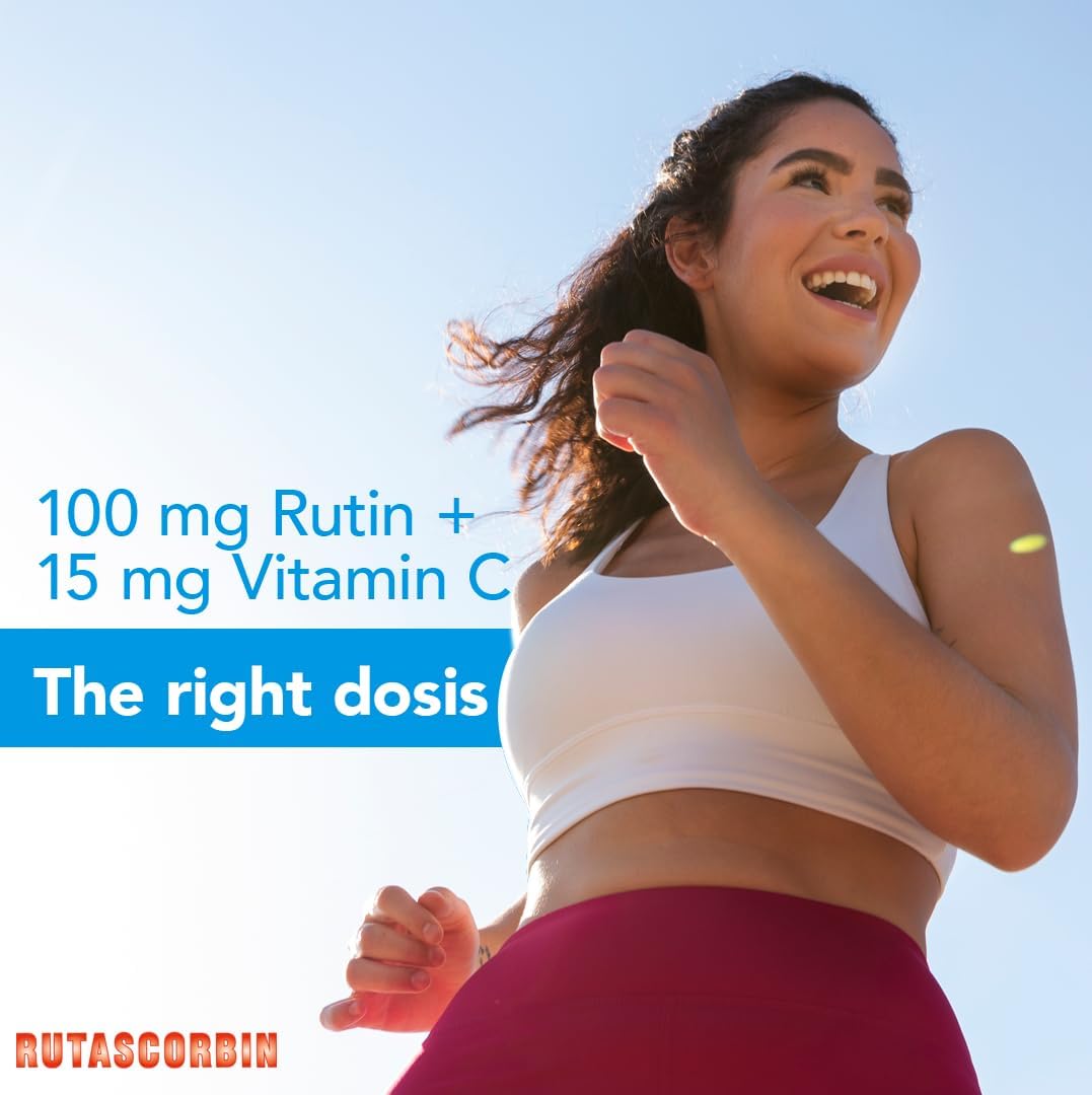 Rutin and Vitamin C Tablets for Circulation and Immune Support, 50 Count - görsel 3