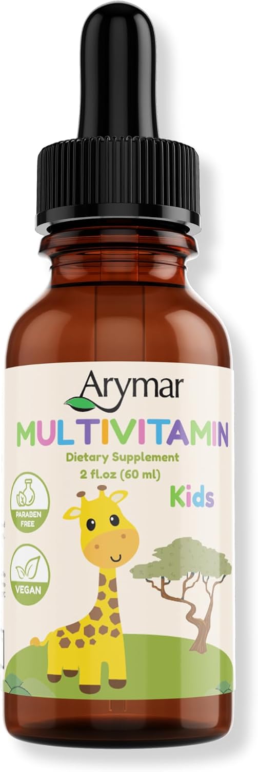 Arymar Multivitamin Liquid Supplement, B-Complex, Vitamin C, with Dropper for Children 60ml - görsel 1
