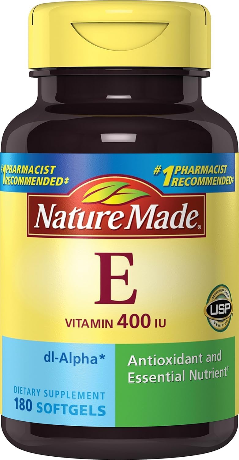 Nature Made Vitamin E 400IU, 180 Softgels (Pack of 2) - görsel 1