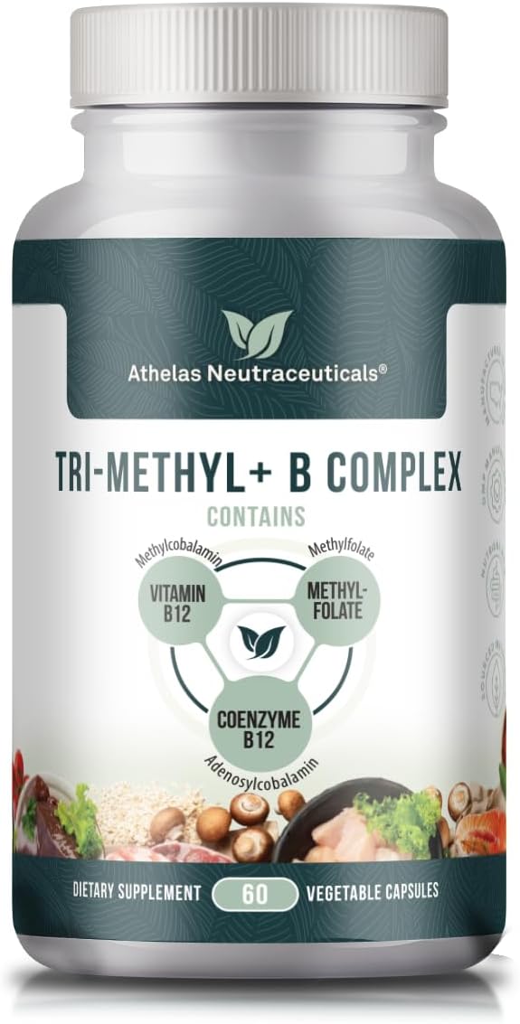 Tri-Methyl+ B Complex - Methylated B Vitamins with Active B12 (Methylcobalamin and Adenosylcobalamin) and Methylfolate - görsel 1