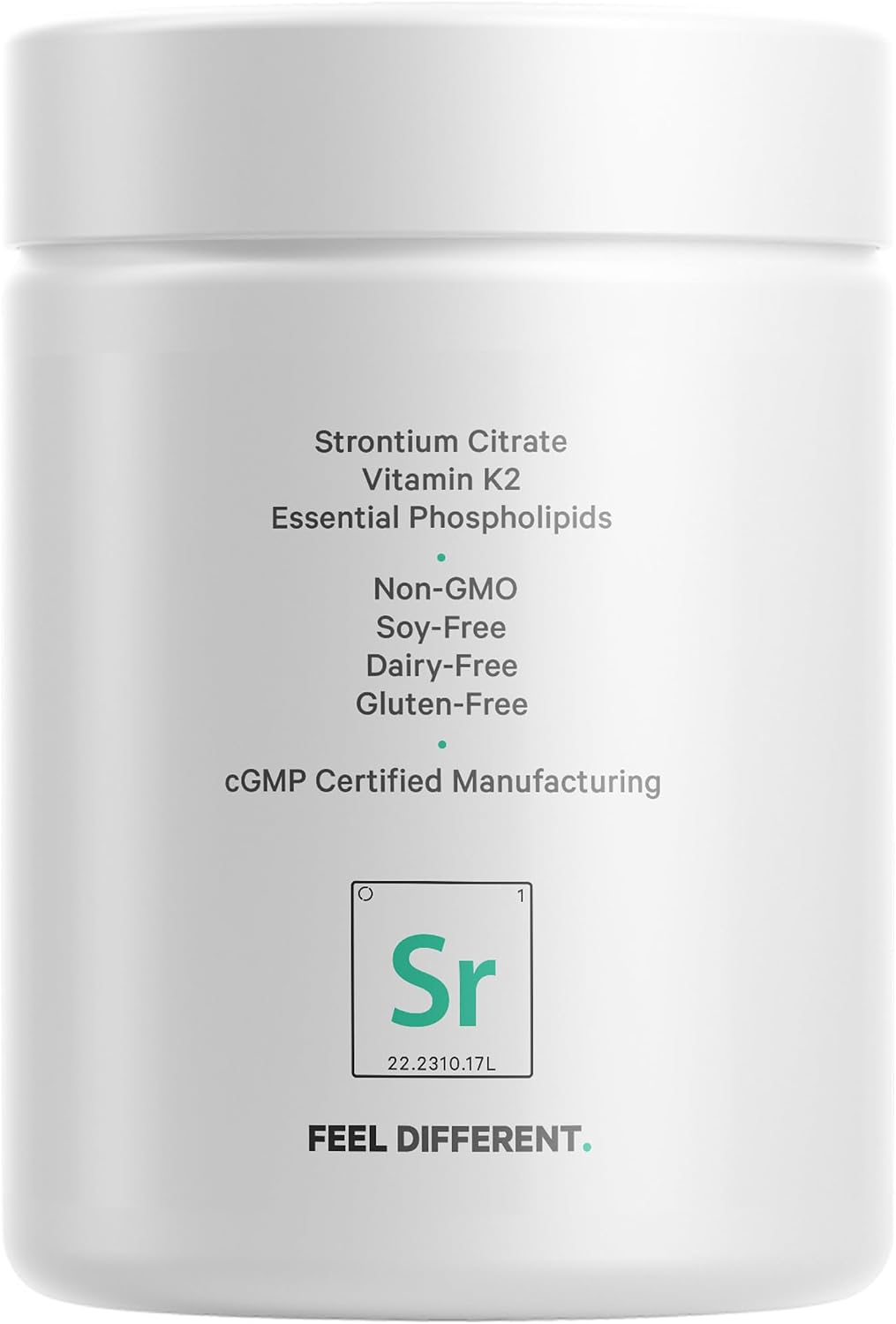 Codeage Liposomal Strontium Supplement - Strontium Citrate, Vitamin K2 MK-7, Liposomal Delivery, Non-GMO, Gluten-Free - 90 Capsules - görsel 8