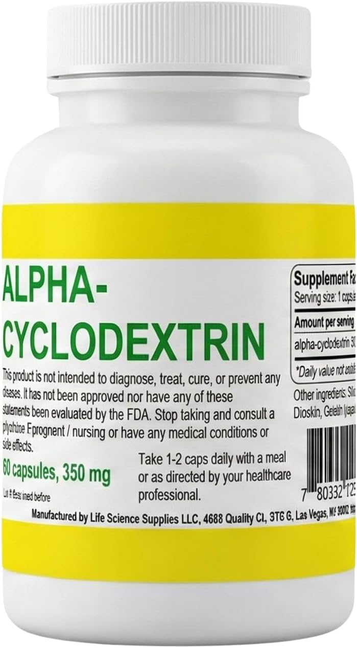 Alpha Cyclodextrin Capsules, 60 Capsules – Image 1