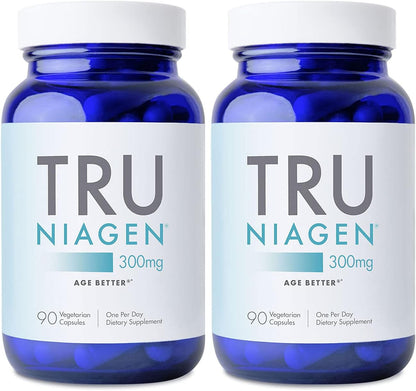 TRU NIAGEN Patented NAD+ Supplement - 300mg Niagen, 90 Capsules