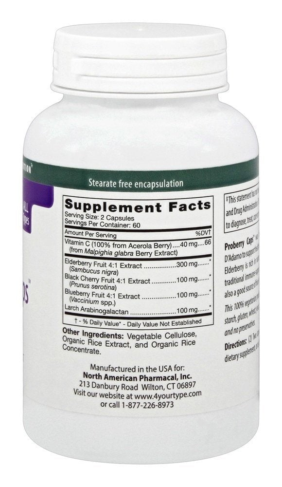 D'Adamo Personalised Nutrition Proberry Caps, 120 Vegan Capsules - görsel 2