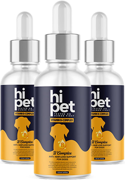 HiPet Vitamin B Complex for Dogs, Supports Metabolism and Increases Energy Levels, 50ml (Pack of 6)