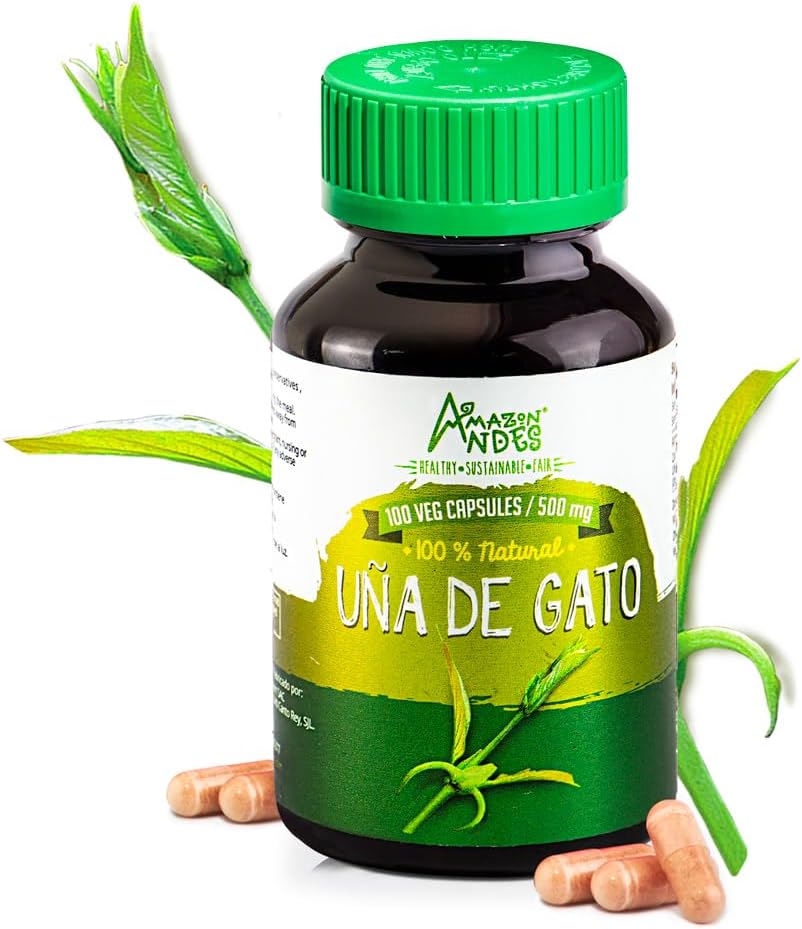 Cat's Claw (Uncaria Tomentosa) Capsules – 1000mg per Serving, Vegan, Sustainably Sourced - görsel 1