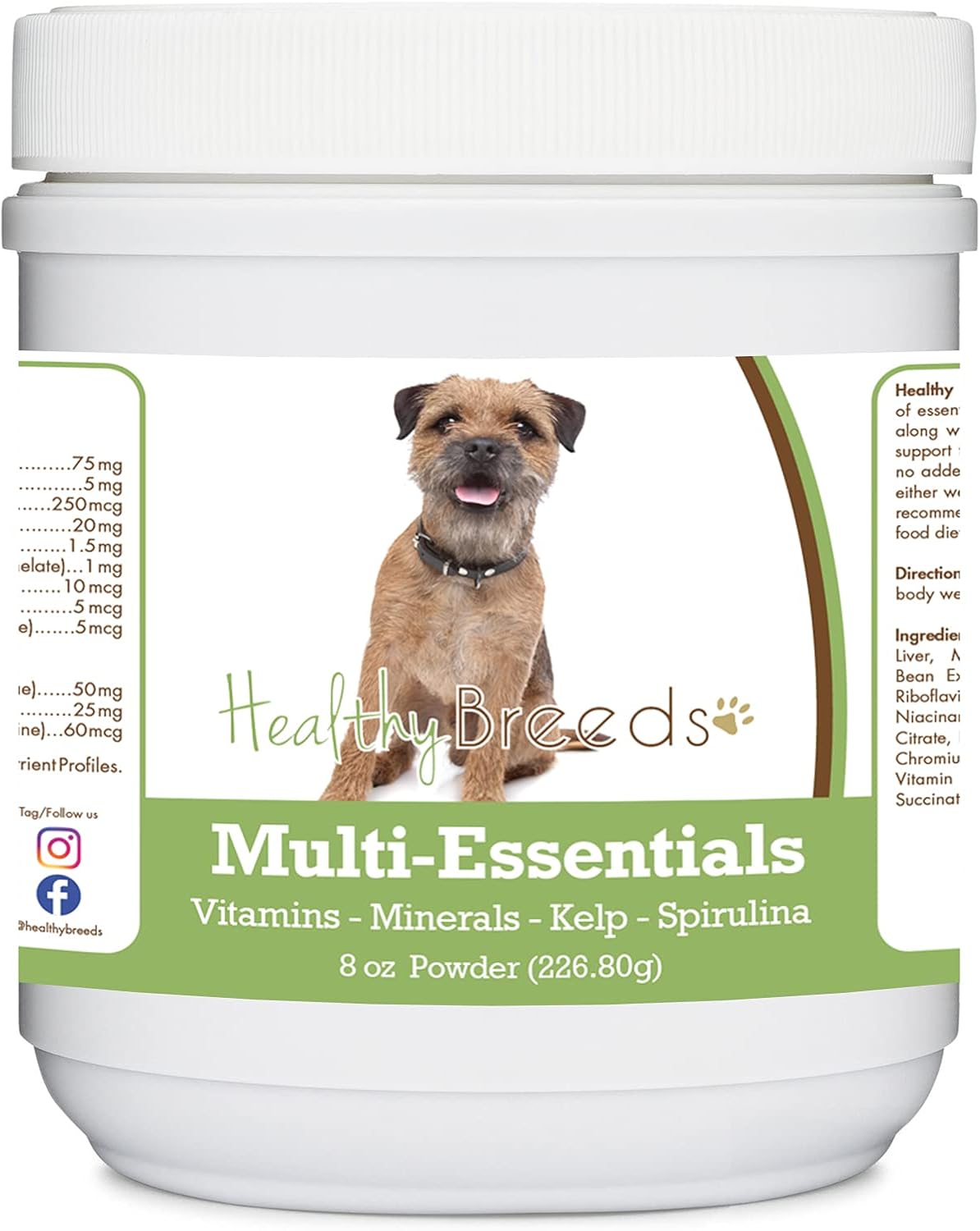 Healthy Breeds Border Terrier Multi-Essentials Powder for Dogs - Essential Vitamins, Minerals & Antioxidants - 227g - görsel 1