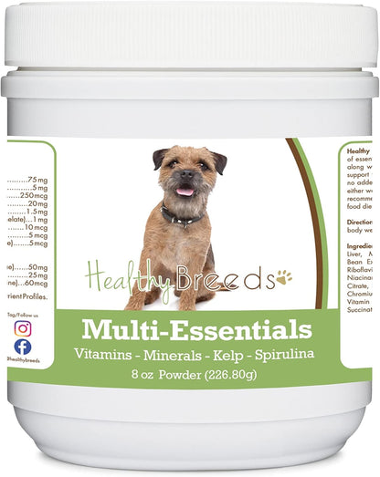 Healthy Breeds Border Terrier Multi-Essentials Powder for Dogs - Essential Vitamins, Minerals & Antioxidants - 227g
