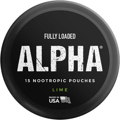 Fully Loaded Alpha Nootropic Pouches (Lime Flavour) – 5 Cans