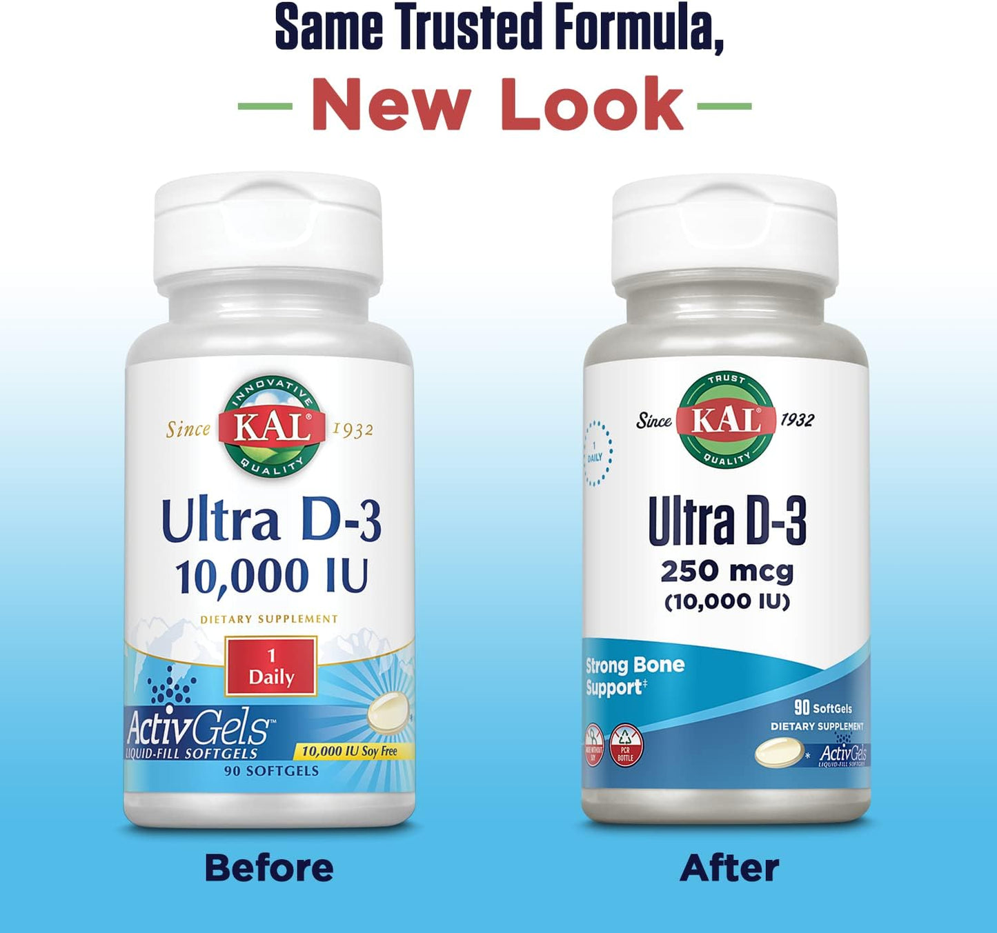 KAL Ultra Vitamin D3 10,000 IU (250 mcg) - 90 Softgels - görsel 2