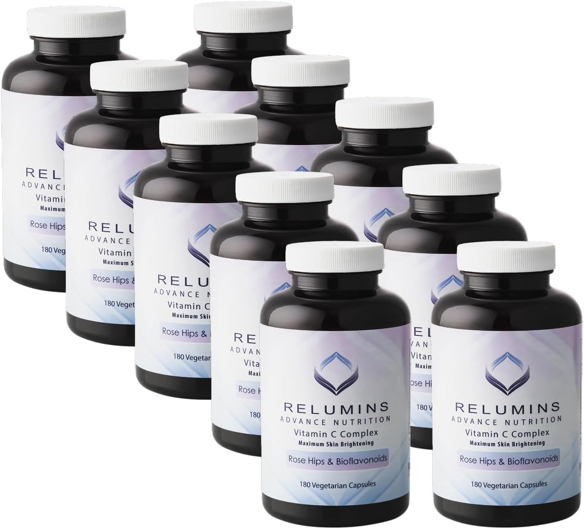 Relumins Advanced Vitamin C with Rose Hips, 1000mg, 180 Capsules (10 Bottles) - görsel 1