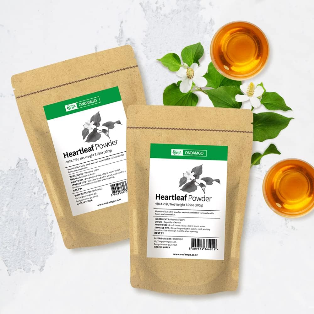 Pure Houttuynia Cordata Powder - Traditional Asian Herbal Tea Ingredient (200g) - görsel 5