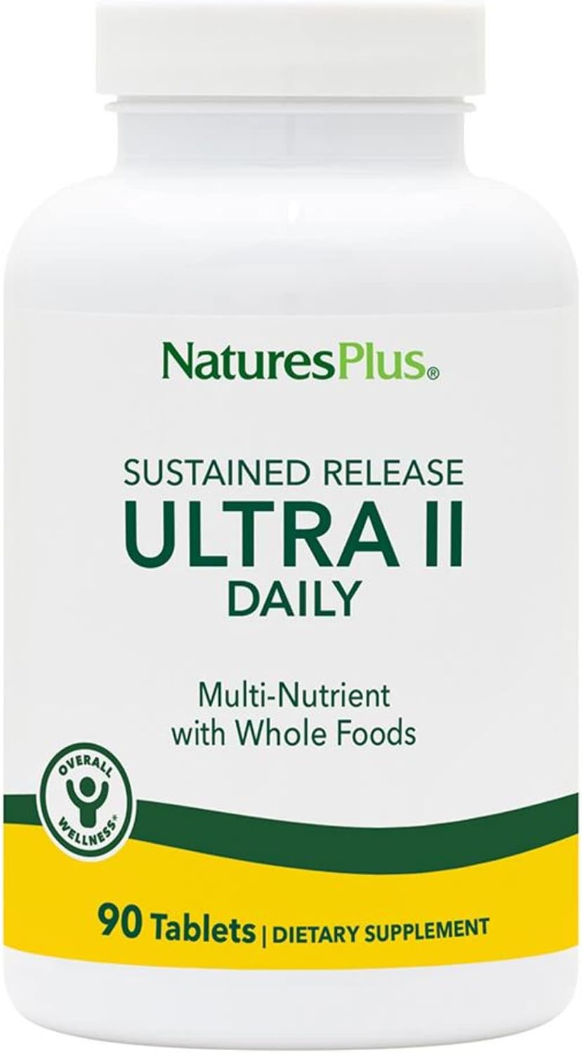 NaturesPlus Ultra II Daily Multivitamin - 180 Tablets - Sustained Release with Whole Foods - görsel 10