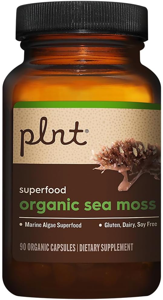 plnt Organic Sea Moss - Marine Algae Superfood, 900mg Organic Irish Moss (90 Capsules) - görsel 3