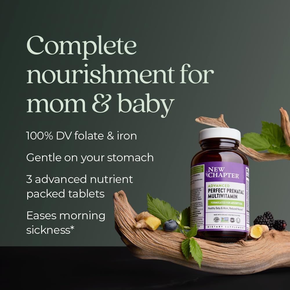 New Chapter Advanced Perfect Prenatal Vitamins - 270 Tablets - görsel 4