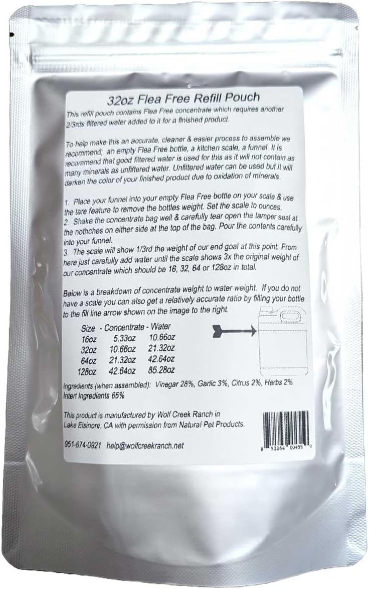 Flea-Free Pure Organic Food Supplement Refill (32oz) - görsel 1