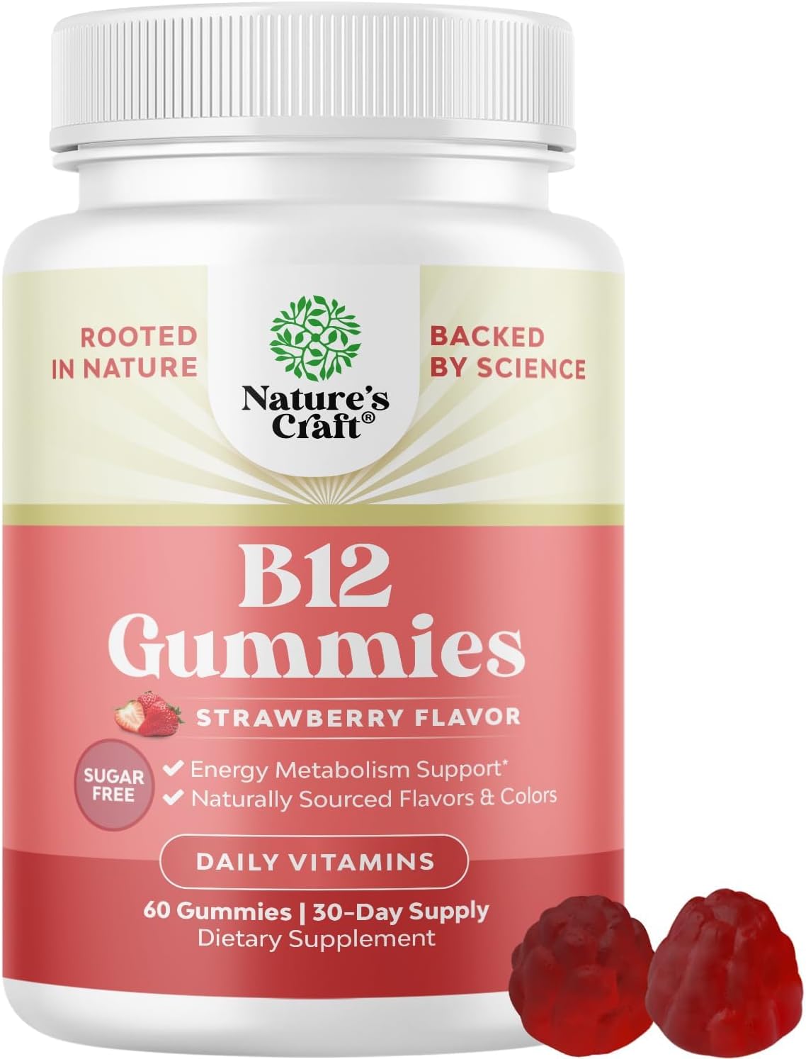 Natures Craft Vitamin B12 Gummies - Sugar Free, 1000 µg, 120 Count - görsel 9