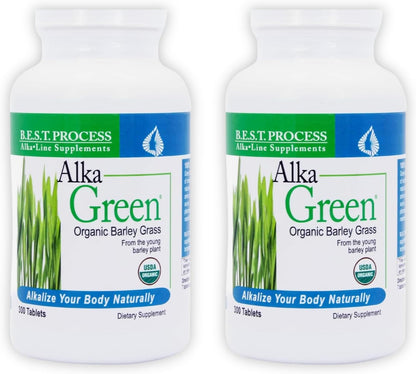 Alka•Green Tablets (12 Pack) – Best Process Alkaline Organic Barley Grass Supplement