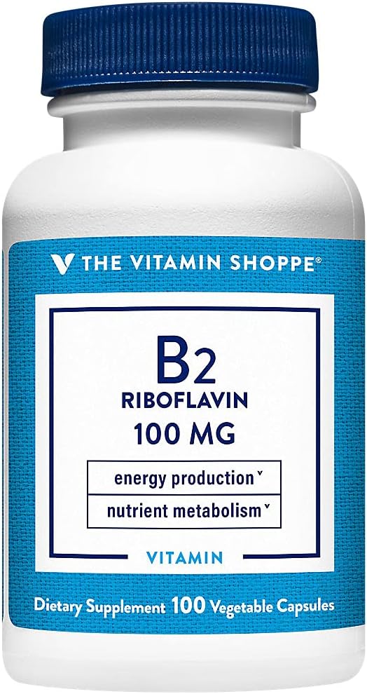 The Vitamin Shoppe Vitamin B2 (Riboflavin) 100 mg – 300 Capsules - görsel 1
