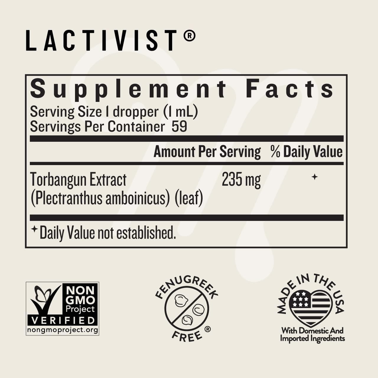 Legendairy Milk Lactivist Drops - Organic Torbangun Breastfeeding Supplement, 118 ml - görsel 6