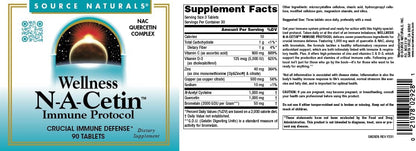 Source Naturals Wellness N-A-Cetin Immune Protocol – 90 Tablets