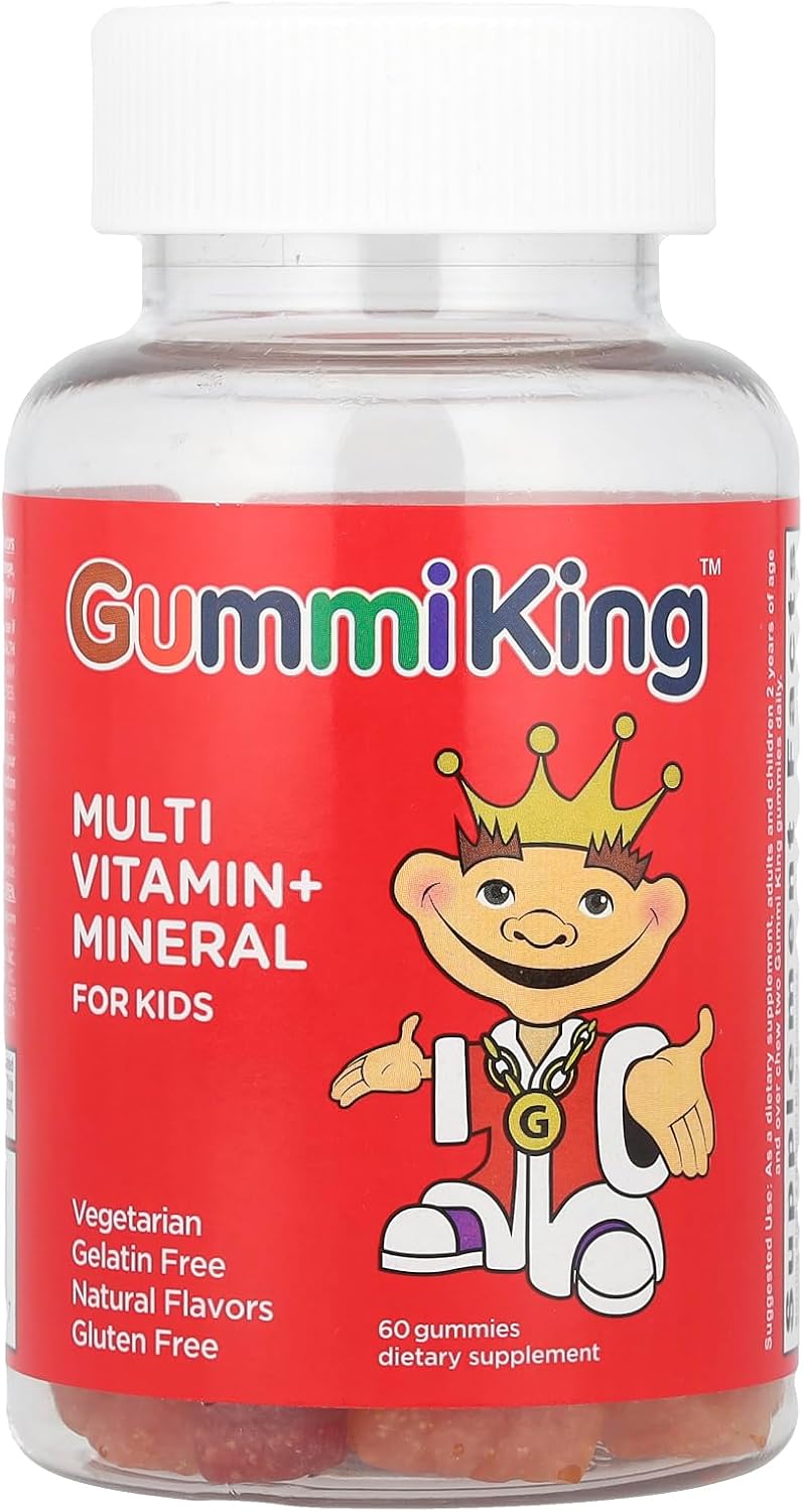 Gummi King Multi Vitamin + Mineral Gummies - Natural Flavours, 60 Count - görsel 1