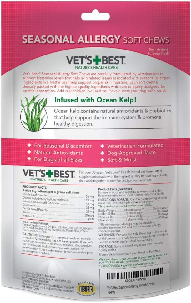 Vet's Best Seasonal Allergy Soft Chews for Dogs (90 Pack) - görsel 6