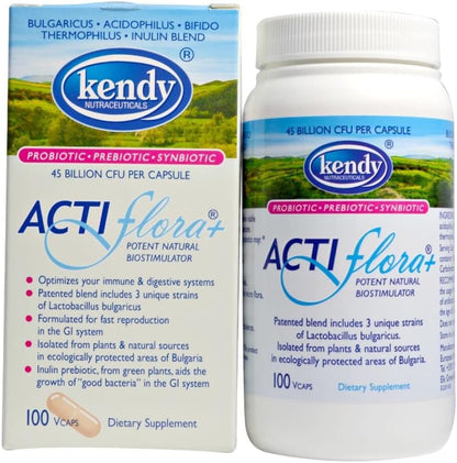 Kendy, Actiflora+, Potent Natural Biostimulator, 100 Vegetable Capsules