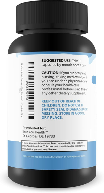 Max Tinnpro Tinnitus Relief Capsules - Ear Health Supplement for Ringing in the Ears