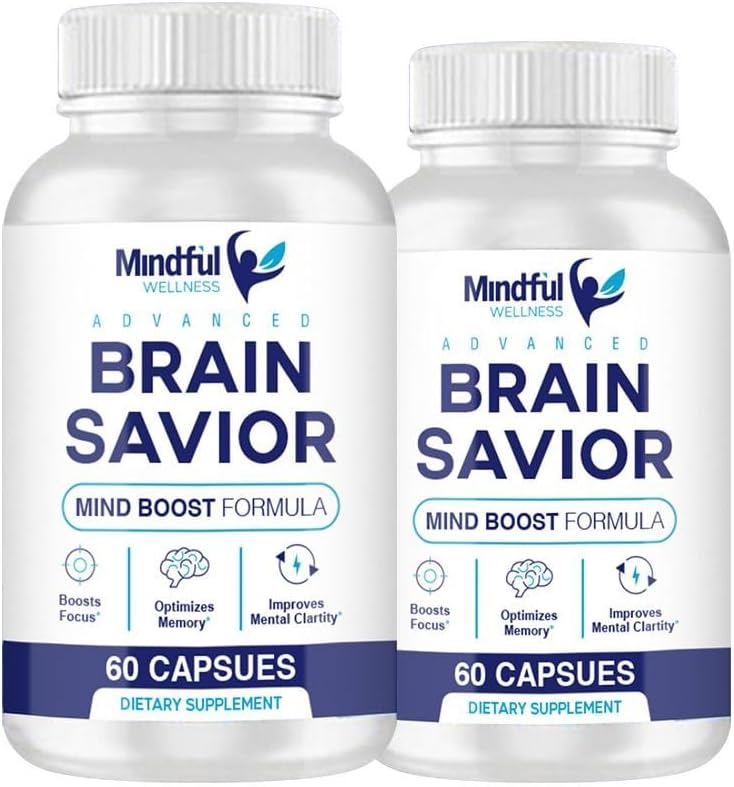 Brain Saviour Capsules - Mind Boost Formula (2 Pack) - 120 Capsules - görsel 1